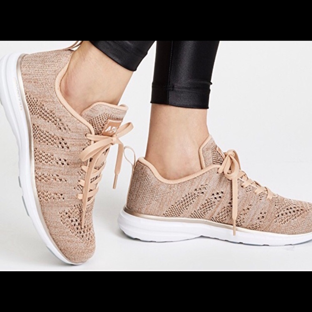 APL techloom pro rose gold pink athletic shoe